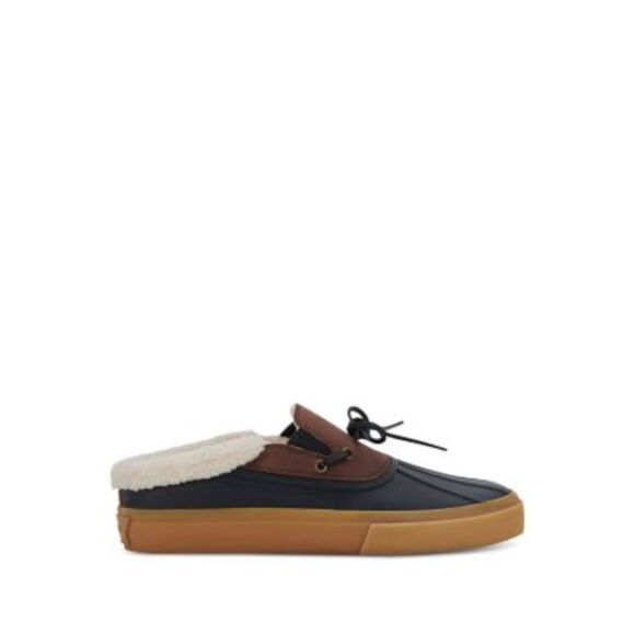 GREATS Mens Black Mixed Media Duck Style Leather Wooster Toe Slip On Mules 8.5 - Picture 3 of 4